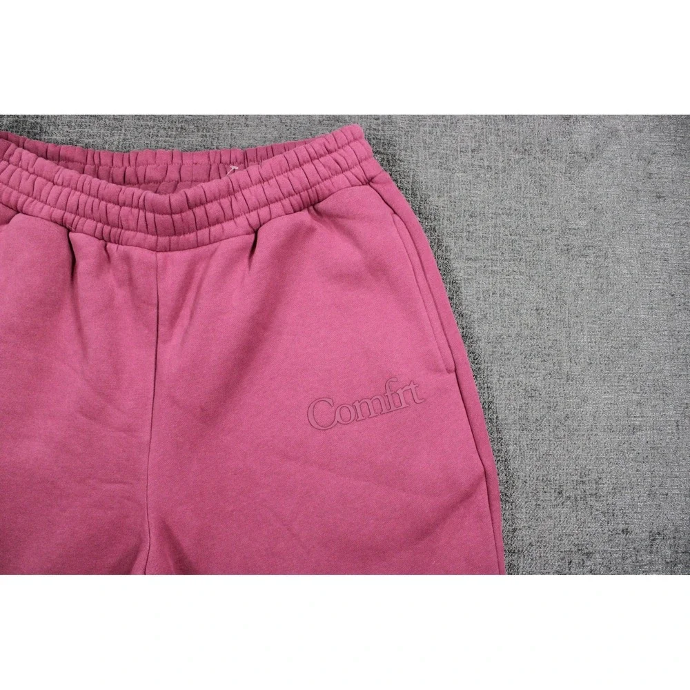 Comfrt Good Days Ahead Magenta Pink Fleece Jogger Sweatpants Mens Large L